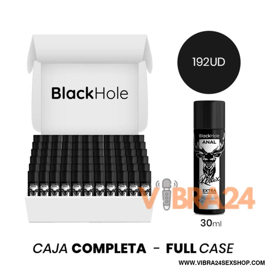 MOQ 192 - DILATAÇÃO ANAL À BASE DE SILICONE BLACK HOLEGEL 30 ML
