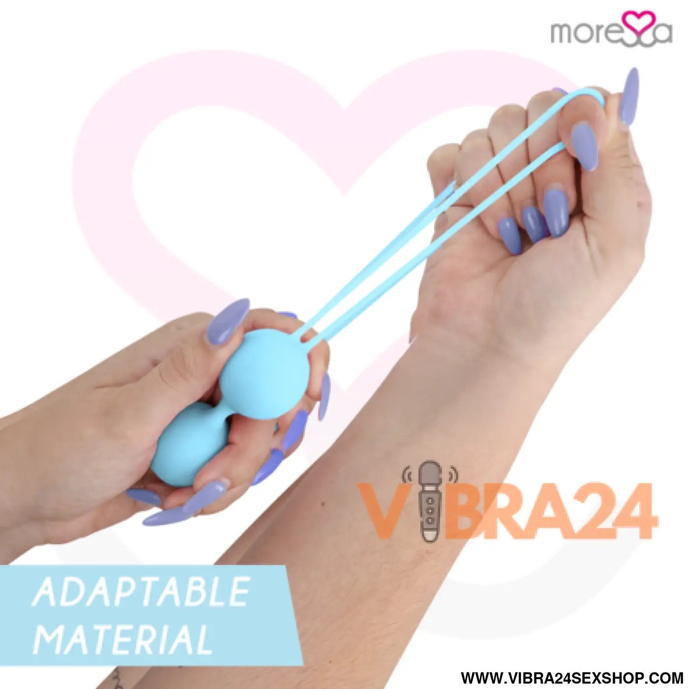 MOR Essa Osian Dois Silicone Turquesa Premium - Bolas Chinesas Moressa para Conforto e Estilo no Dia a Dia - VIBRA24 SEXSHOP