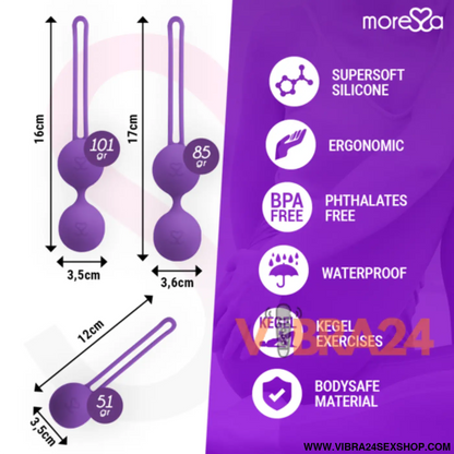 Moresa - Conjunto de Bolas Chinesas Silicone Premium Osian Lils - VIBRA24 SEXSHOP