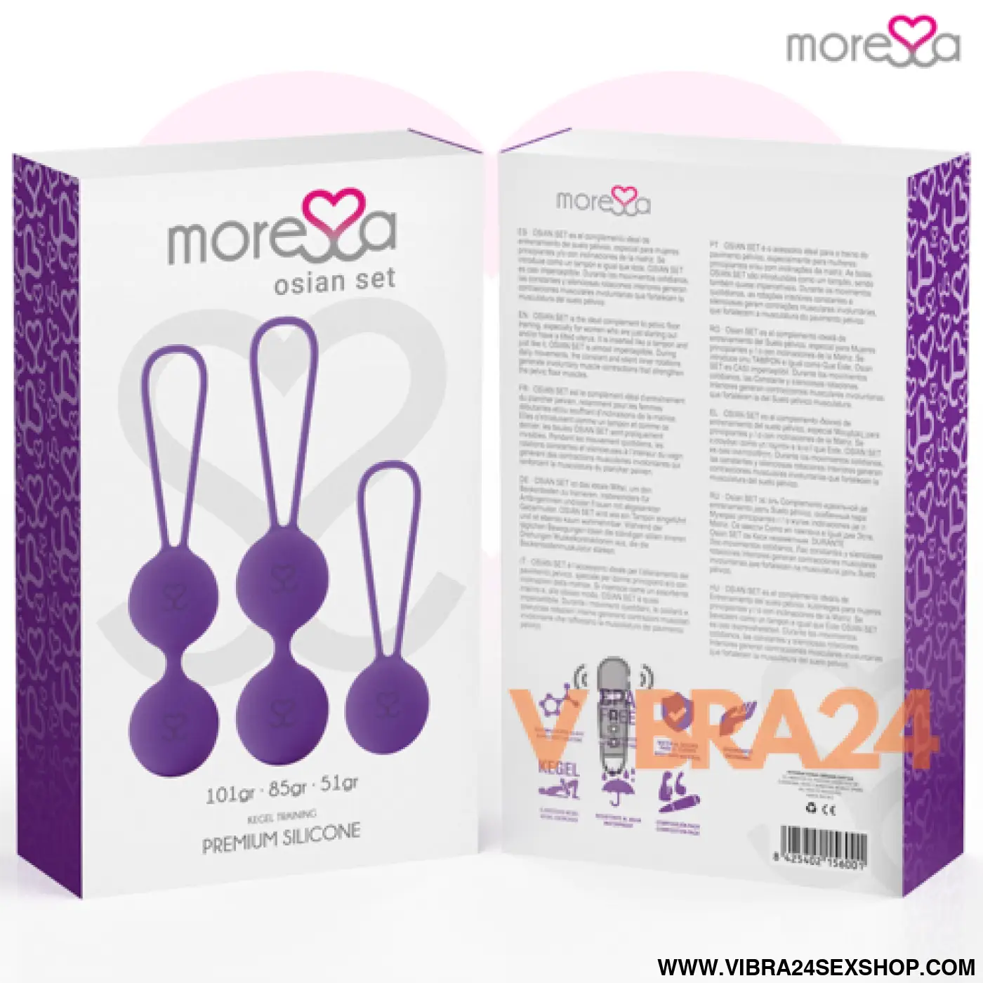 Moresa - Conjunto de Bolas Chinesas Silicone Premium Osian Lils - VIBRA24 SEXSHOP