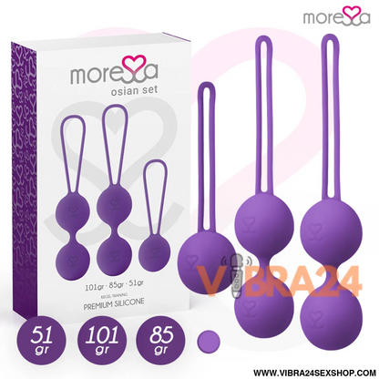 Moresa - Conjunto de Bolas Chinesas Silicone Premium Osian Lils - VIBRA24 SEXSHOP