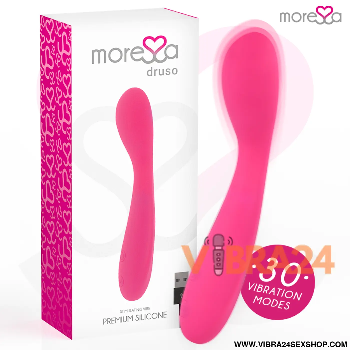 MORESSA - DRUSO PREMIUM SILICONE RECARREGVEL