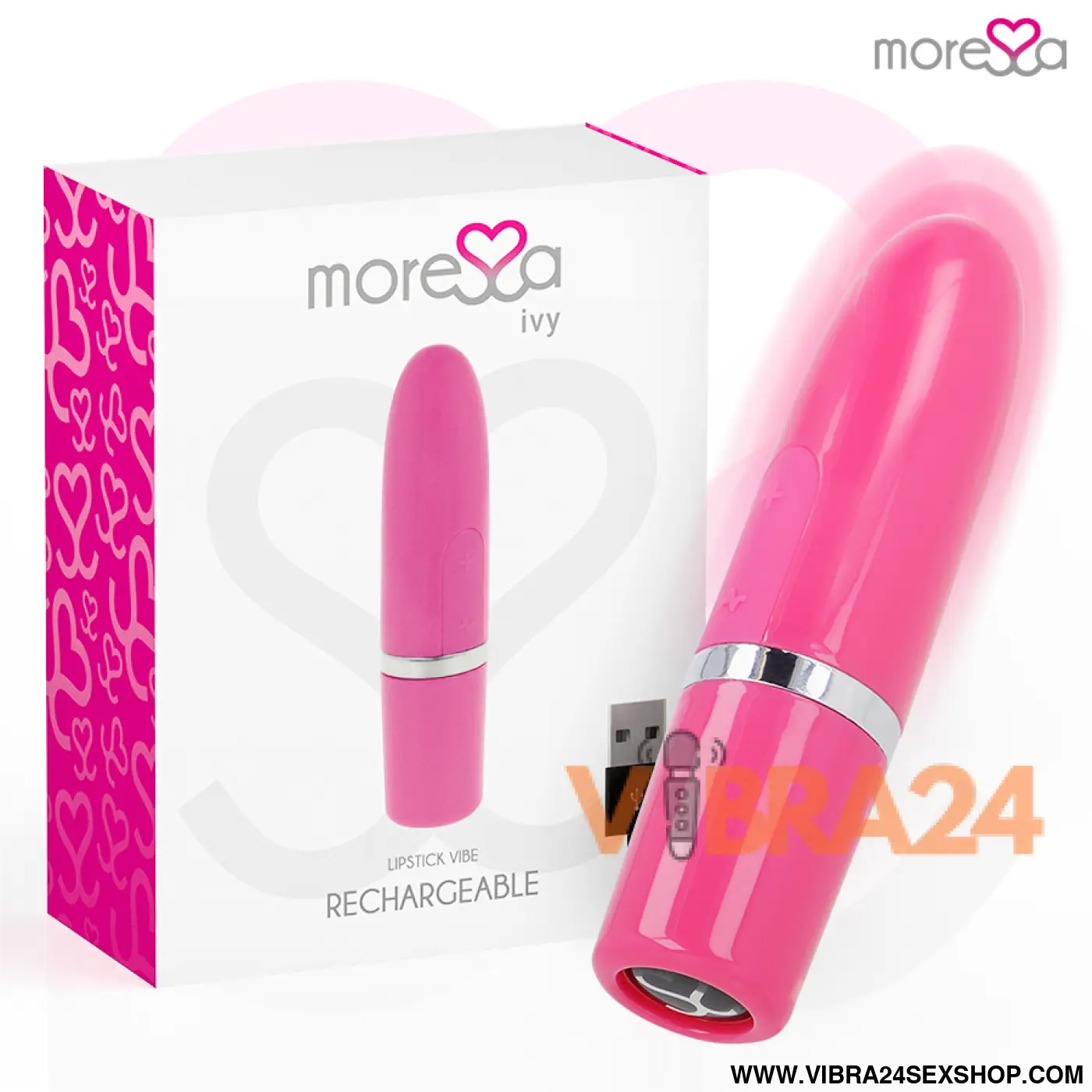 MORESSA - IVY VIBRADOR ESTIMULADOR VIAGEM ROSA