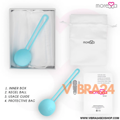 MORESSA - OSIAN ONE PREMIUM SILICONE TURQUESA - Bolas Chinesas Moressa - VIBRA24 SEXSHOP