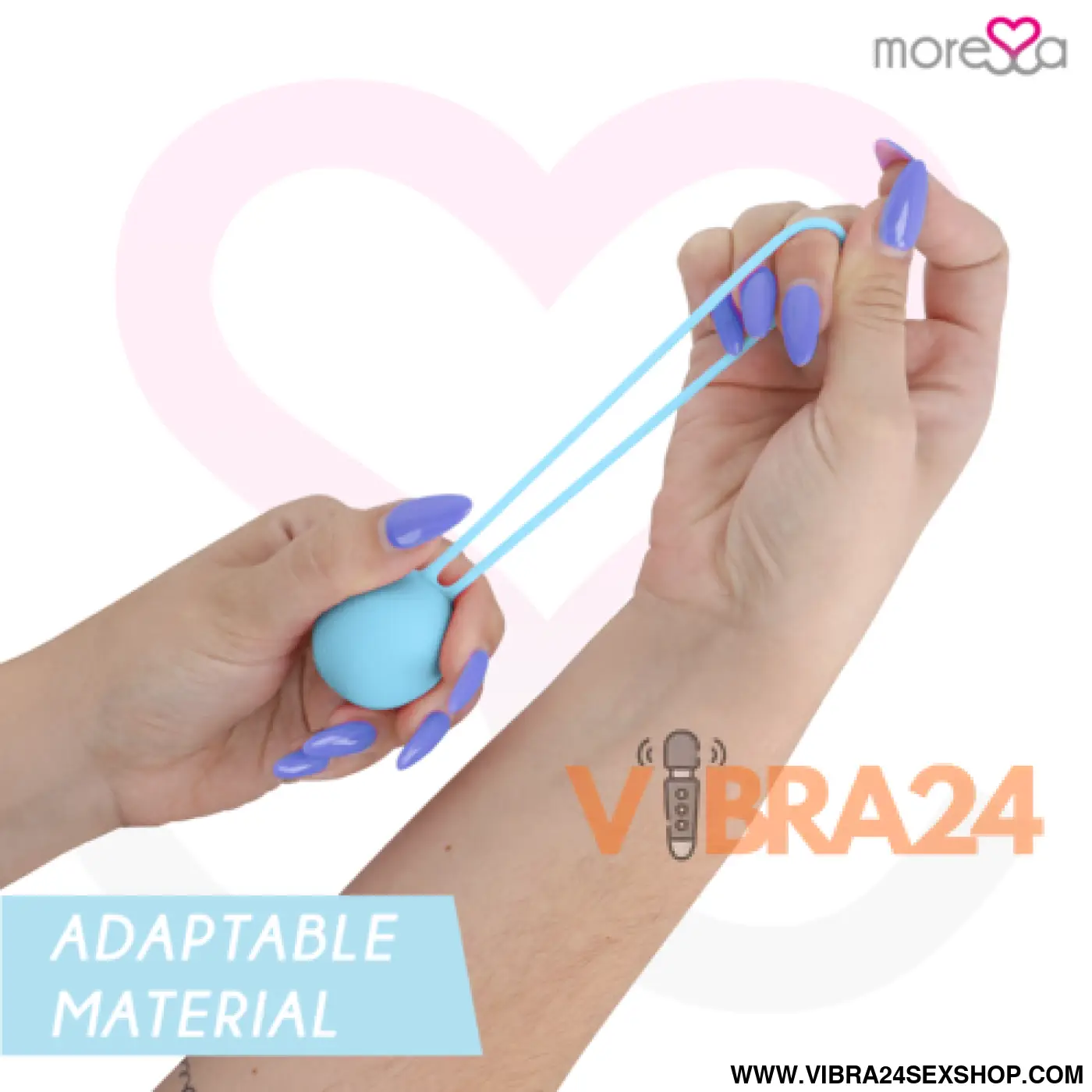 MORESSA - OSIAN ONE PREMIUM SILICONE TURQUESA - Bolas Chinesas Moressa - VIBRA24 SEXSHOP