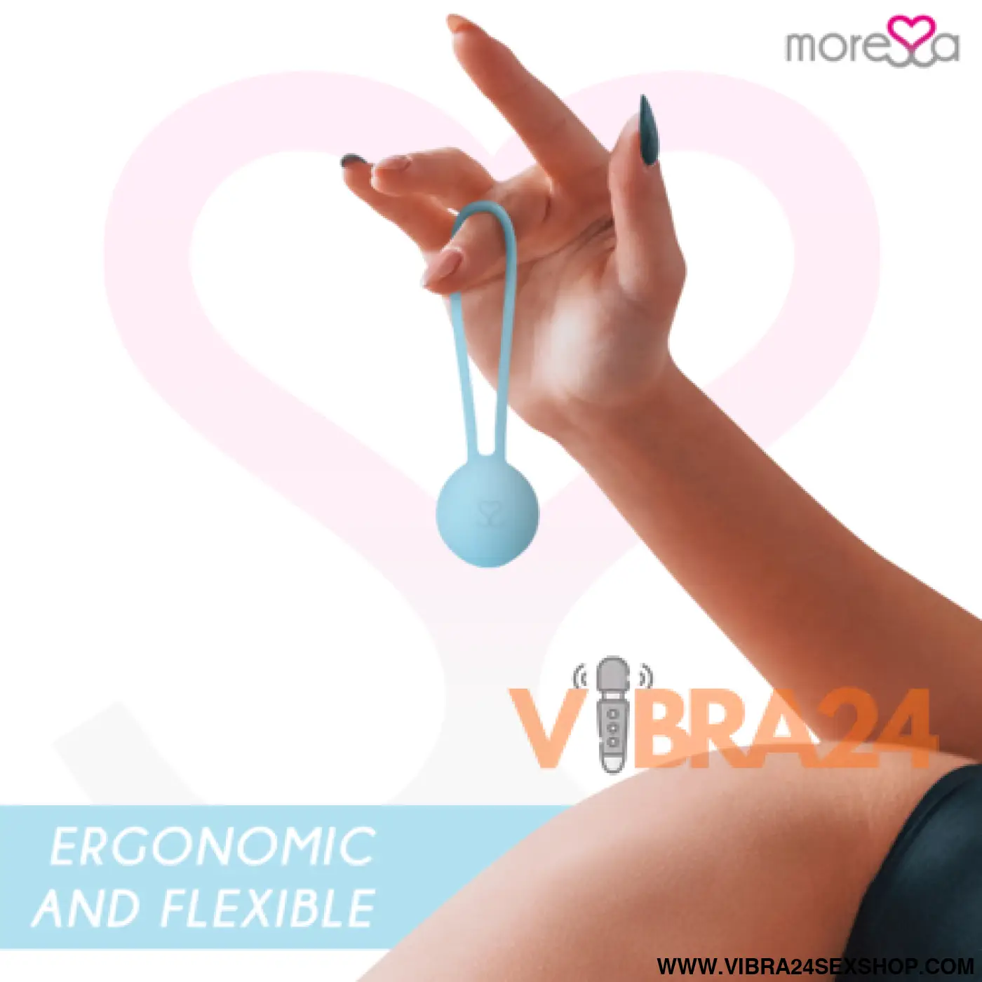 MORESSA - OSIAN ONE PREMIUM SILICONE TURQUESA - Bolas Chinesas Moressa - VIBRA24 SEXSHOP