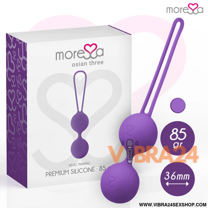 MORESSA - OSIAN TRÊS SILICONE PREMIUM LILS: Bolas Chinesas Moressa para Bem-Estar e Prazer - VIBRA24 SEXSHOP
