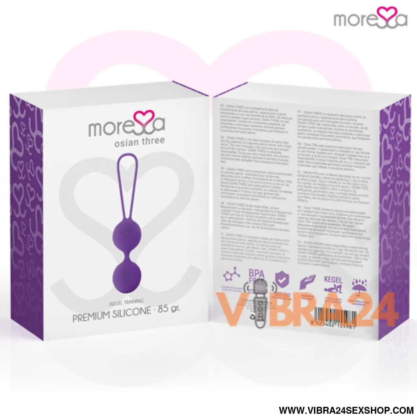 MORESSA - OSIAN TRÊS SILICONE PREMIUM LILS: Bolas Chinesas Moressa para Bem-Estar e Prazer - VIBRA24 SEXSHOP