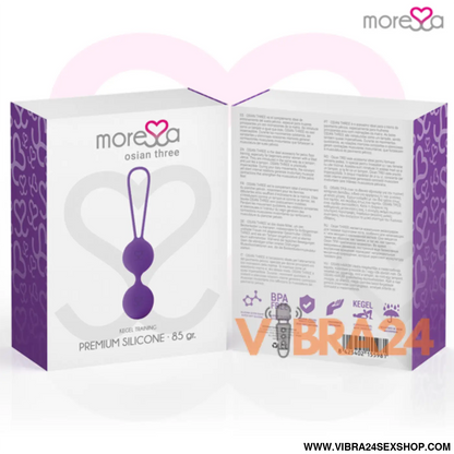 MORESSA - OSIAN TRÊS SILICONE PREMIUM LILS: Bolas Chinesas Moressa para Bem-Estar e Prazer - VIBRA24 SEXSHOP