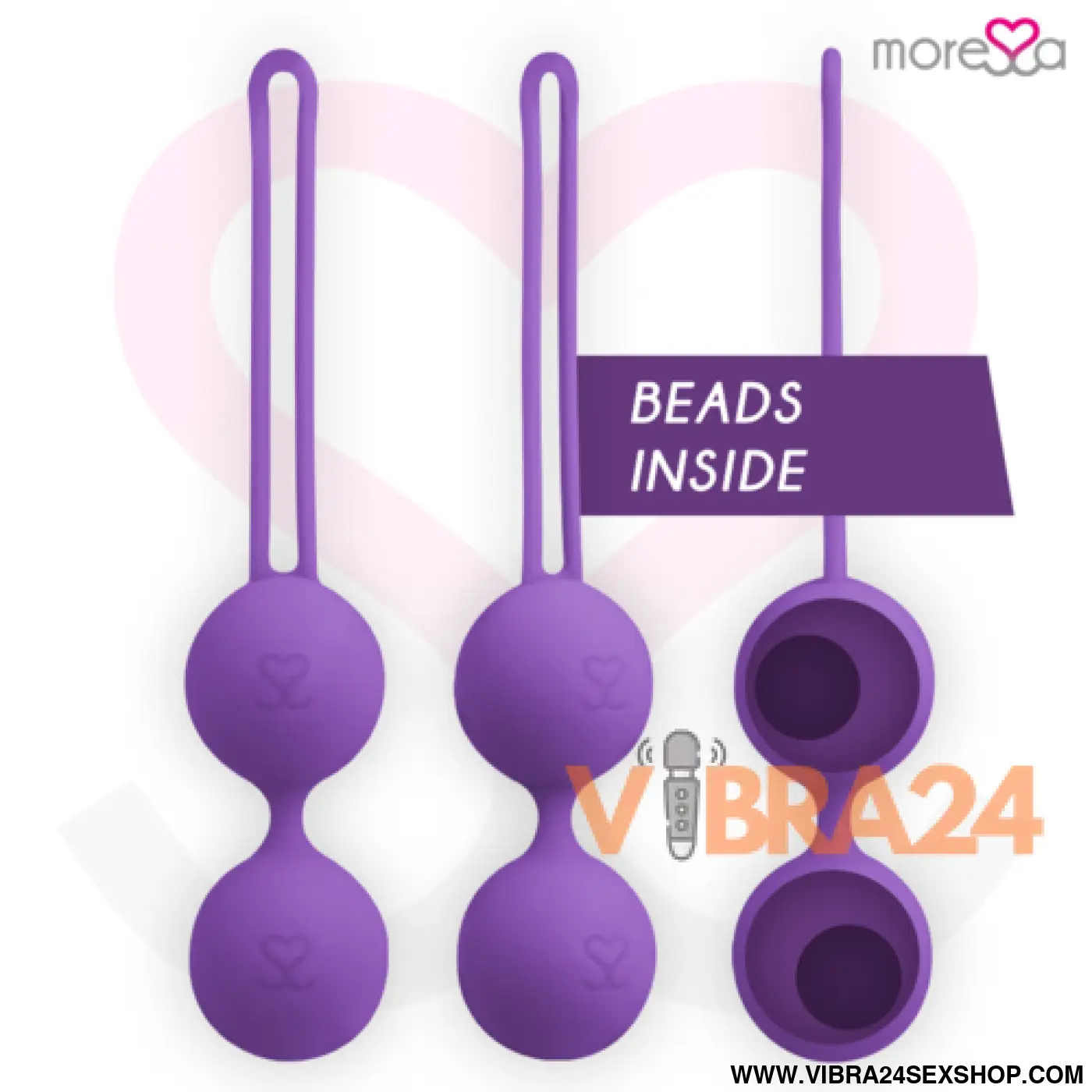 MORESSA - OSIAN TRÊS SILICONE PREMIUM LILS: Bolas Chinesas Moressa para Bem-Estar e Prazer - VIBRA24 SEXSHOP