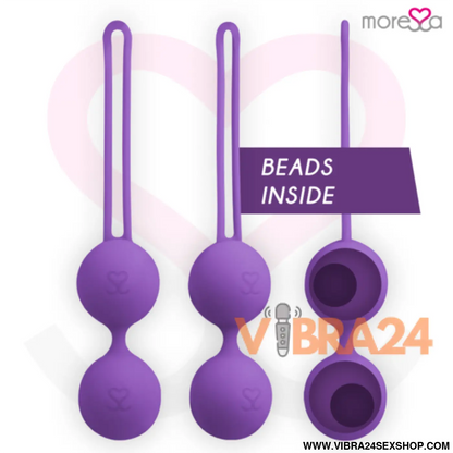 MORESSA - OSIAN TRÊS SILICONE PREMIUM LILS: Bolas Chinesas Moressa para Bem-Estar e Prazer - VIBRA24 SEXSHOP