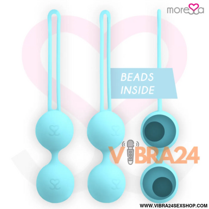 MORESSA - OSIAN TRÊS SILICONE TURQUESA PREMIUM para Bolas Chinesas - VIBRA24 SEXSHOP