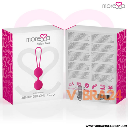 MORISSA - OSIAN DOIS SILICONE PREMIUM ROSA | Bolas Chinesas de Silicone MORESSA - VIBRA24 SEXSHOP