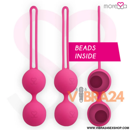 MORISSA - OSIAN DOIS SILICONE PREMIUM ROSA | Bolas Chinesas de Silicone MORESSA - VIBRA24 SEXSHOP