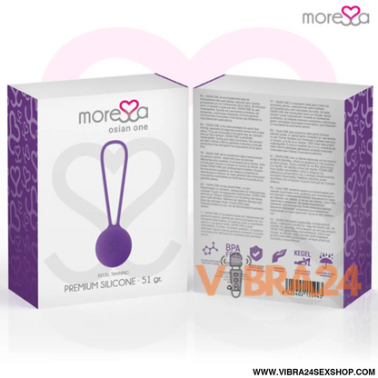 MORRESA - Bolas Chinesas Moressa Osian One Premium Silicone Lilás - VIBRA24 SEXSHOP
