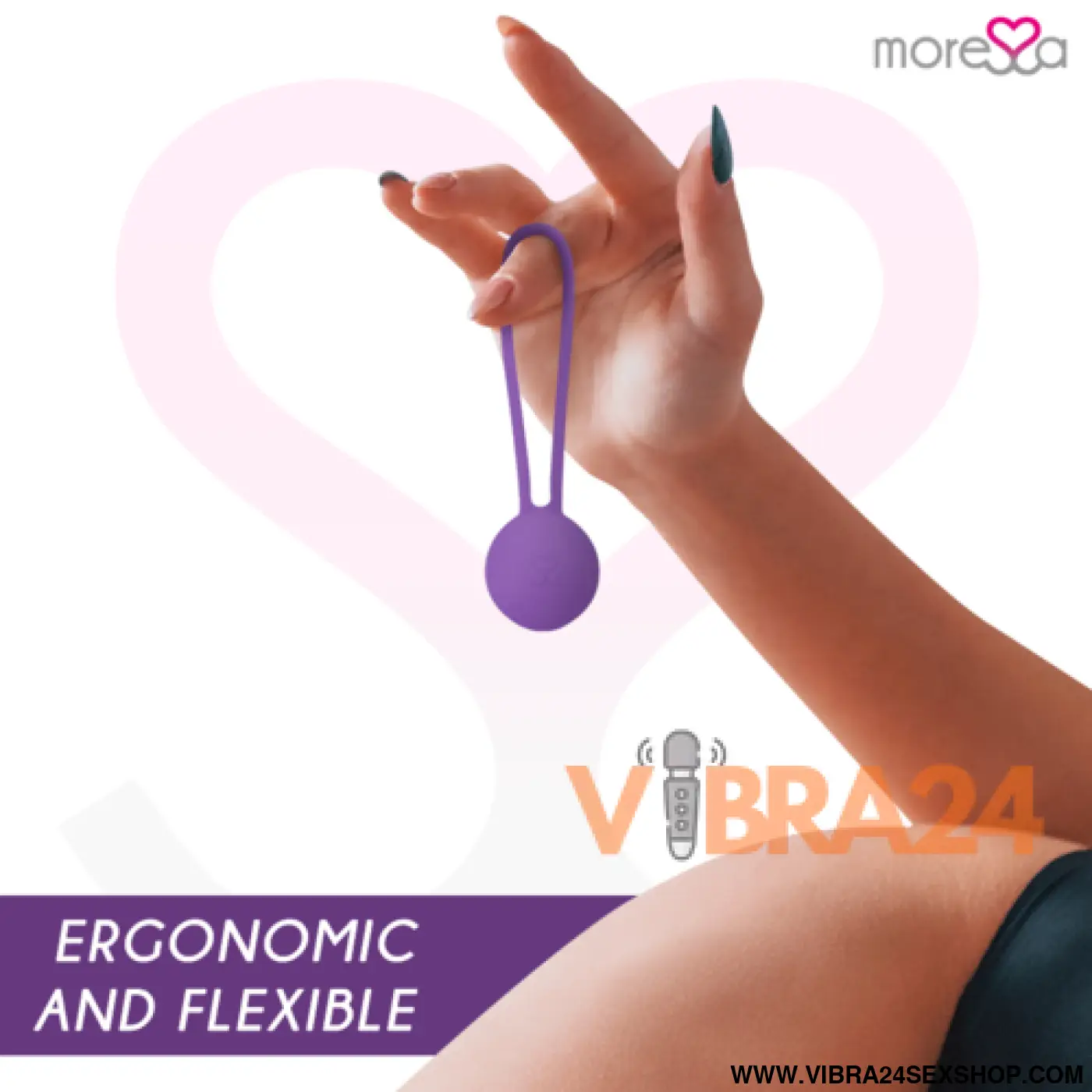 MORRESA - Bolas Chinesas Moressa Osian One Premium Silicone Lilás - VIBRA24 SEXSHOP