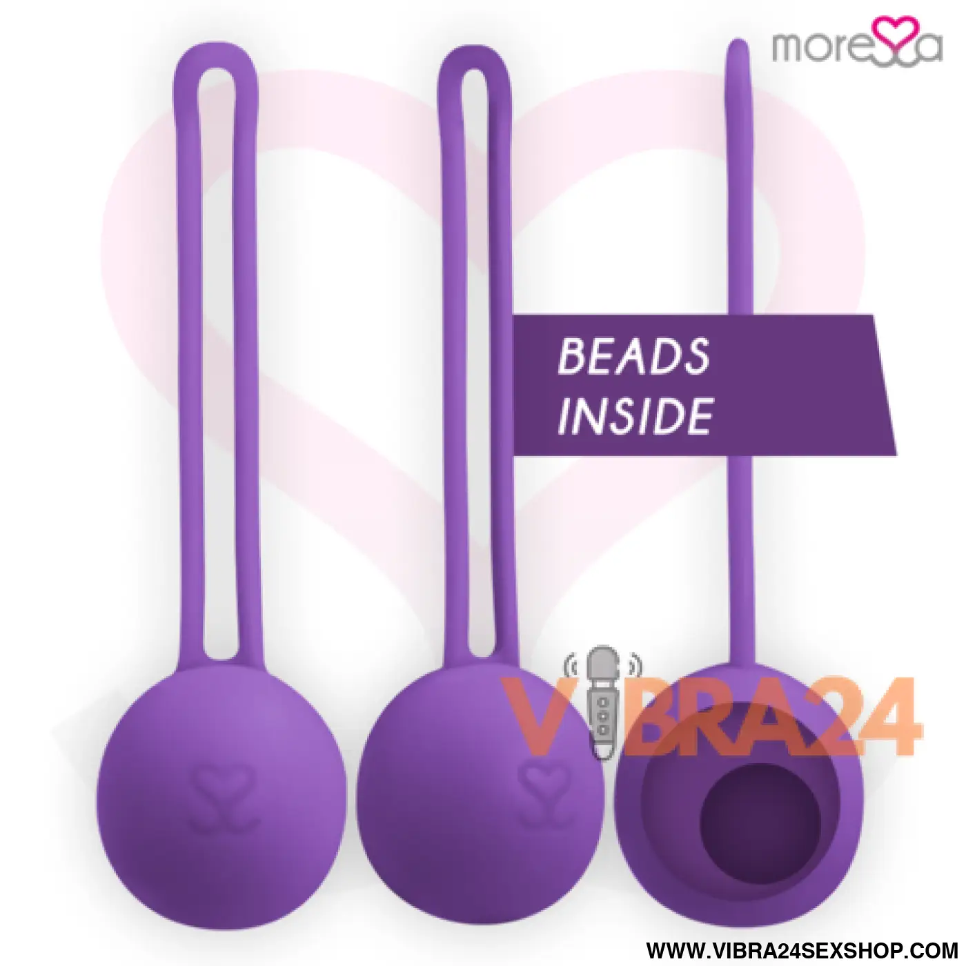 MORRESA - Bolas Chinesas Moressa Osian One Premium Silicone Lilás - VIBRA24 SEXSHOP