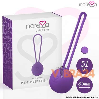 MORRESA - Bolas Chinesas Moressa Osian One Premium Silicone Lilás - VIBRA24 SEXSHOP