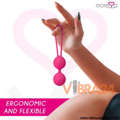 MORRESA - OSIAN TRÊS SILICONE PREMIUM ROSA | Bolas Chinesas Moressa - VIBRA24 SEXSHOP