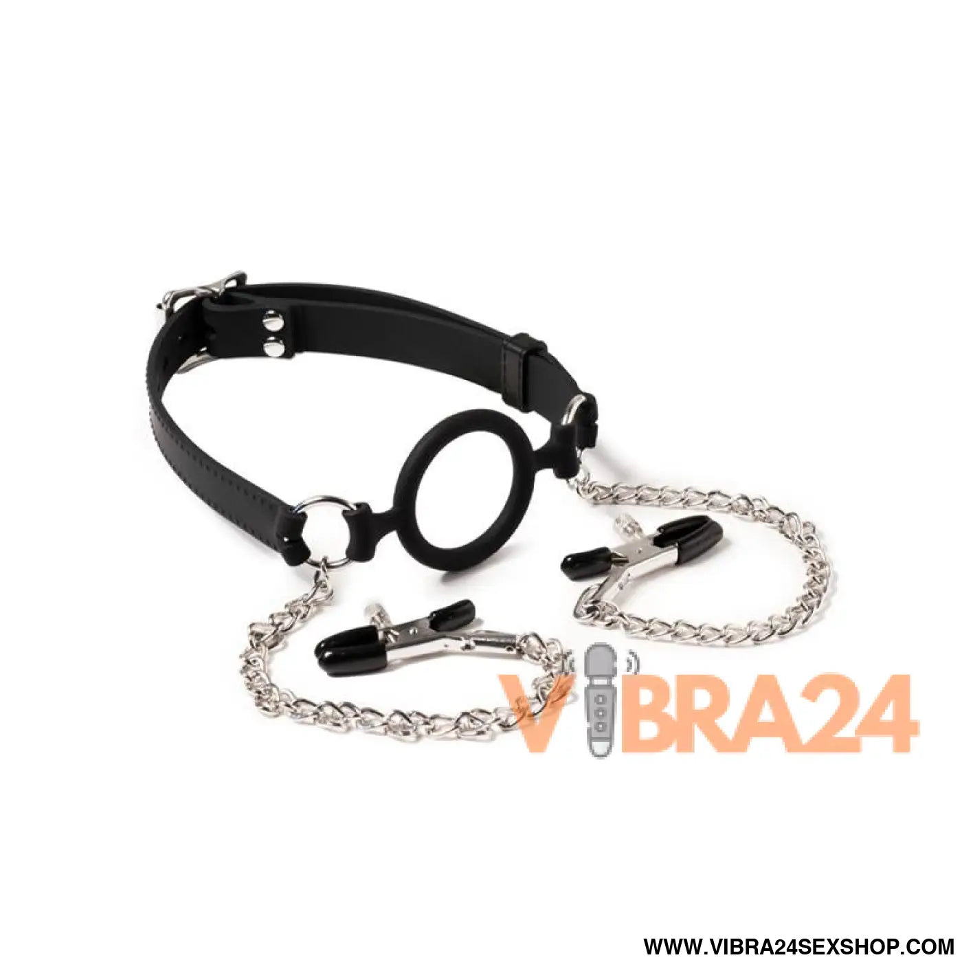 Mouthgag with O-Ring and Nipple Clamps