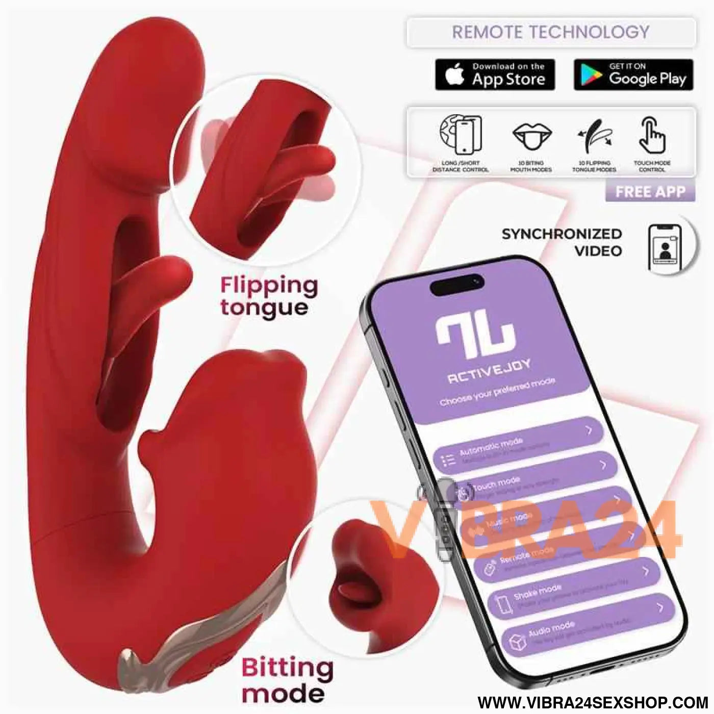 Mouty Vibe with Biting and Flipping App