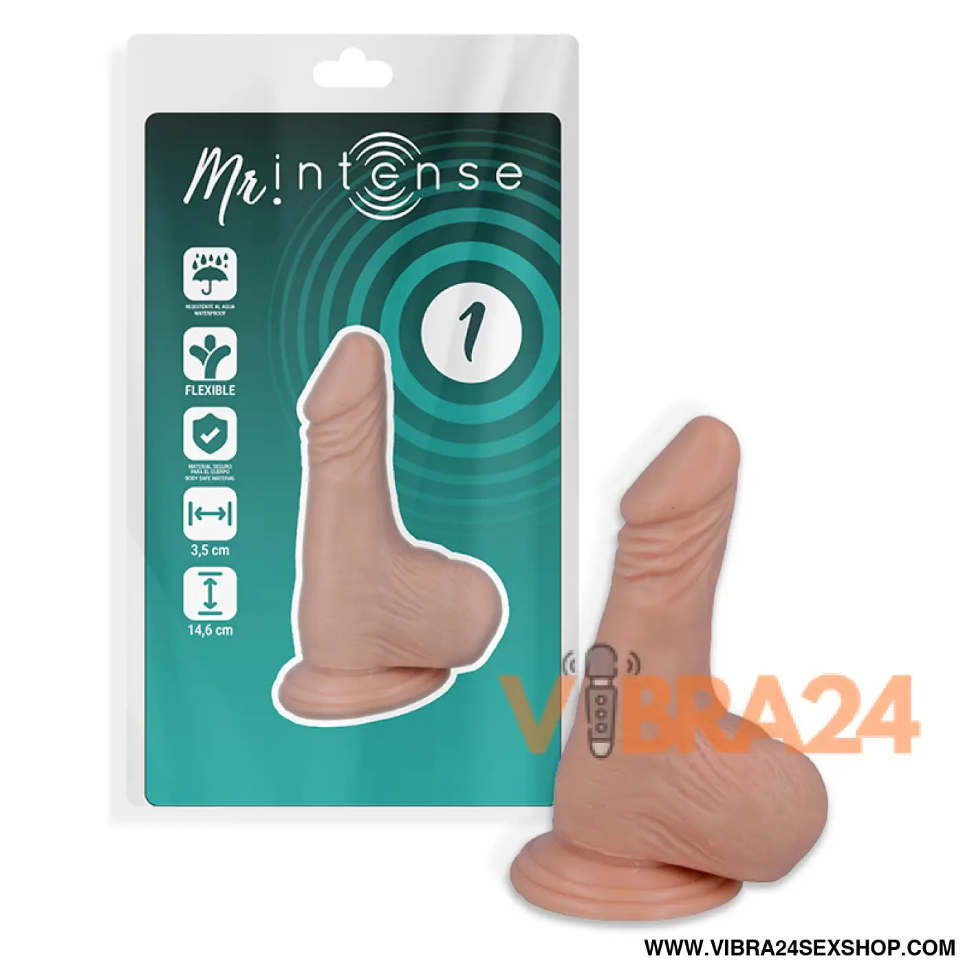 MR INTENSE - 1 REALISTIC PENIS 14.6 CM -O- 3.5