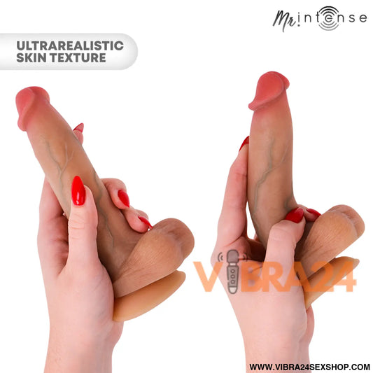 Mr Intense – Bruce S: Dildo Realista com Testículos Textura Ultrarrealista e Ventosa