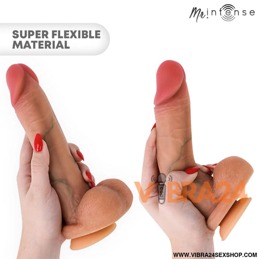 Mr Intense – Gary L: Pênis de Silicone com Testículos Textura Hiper-Realista e Ventosa para Experiências Profundas