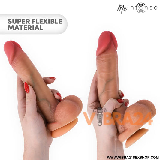 Mr Intense – Gary M: Pênis de Silicone com Testículos Textura Hiper-Realista e Ventosa para Experiências Equilibradas