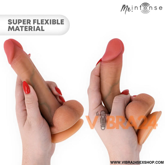 Mr Intense – Gary S: Pênis de Silicone com Testículos Textura Hiper-Realista e Ventosa para Experiências Intensas