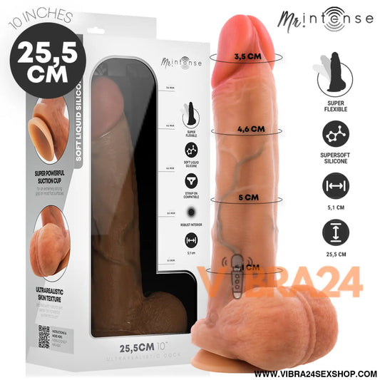 Mr Intense – Gary XL: Pênis de Silicone com Testículos Textura Hiper-Realista e Ventosa para Experiências Extremas