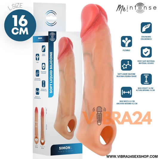 Mr Intense – Simon L: Capa Peniana em Silicone com Textura Ultrarrealista para Intensificar o Prazer