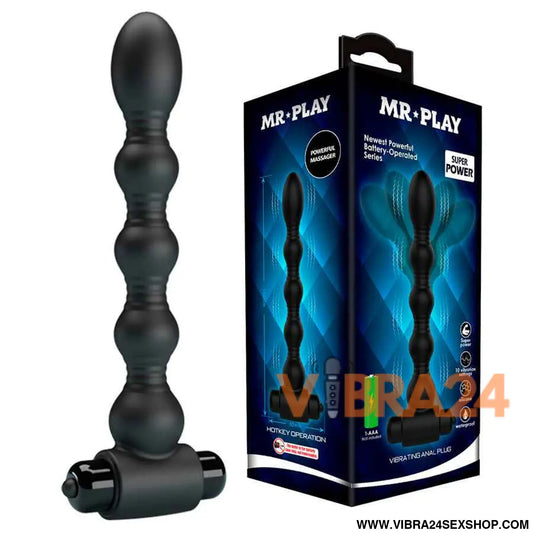 MR PLAY - MASSAGEADOR DE PLUG ANAL VIBRATÓRIO
