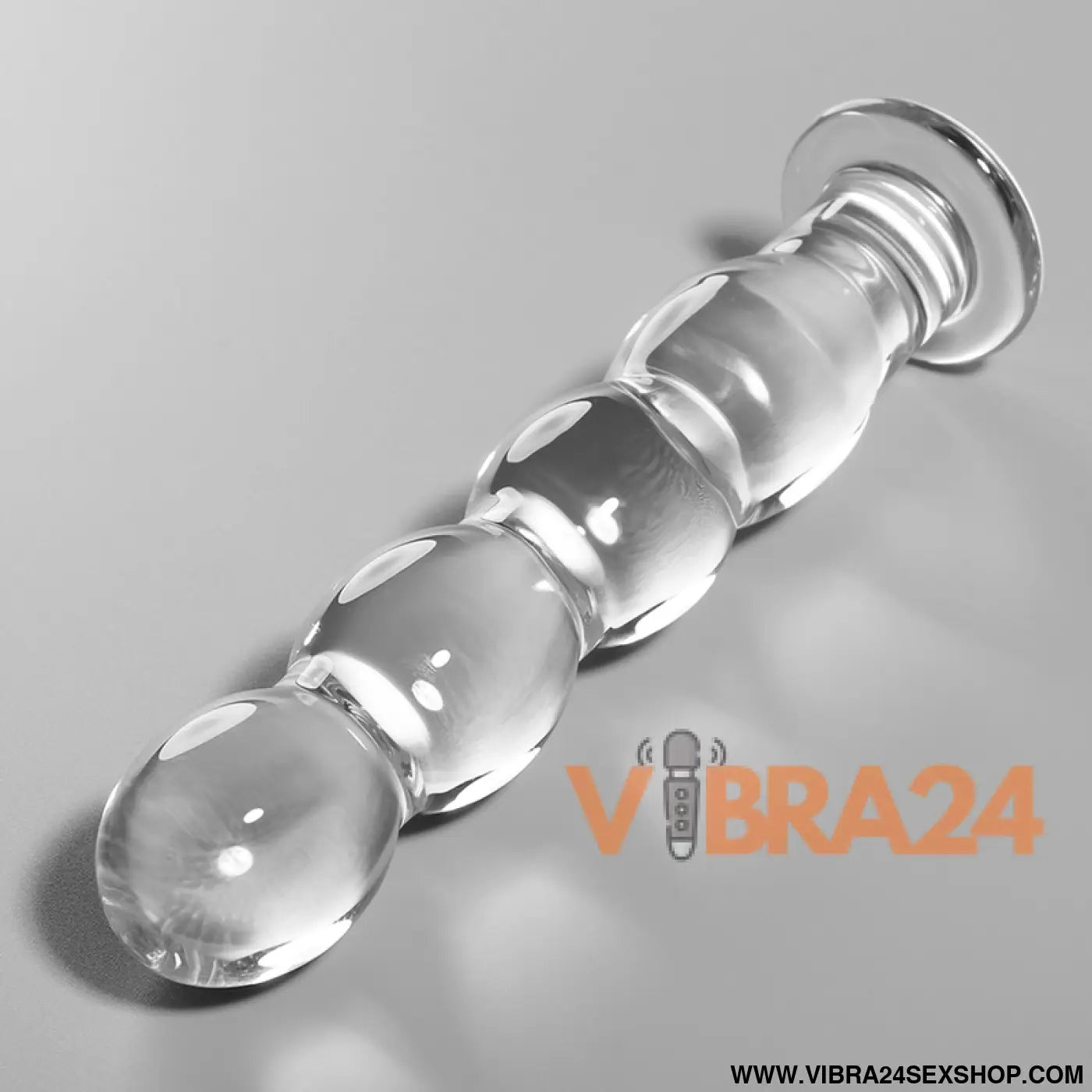 NEBULA SERIES BY IBIZA - MODELO 10 DILDO VIDRO BOROSILICADO TRANSPARENTE 16.5 CM -O- 3.5
