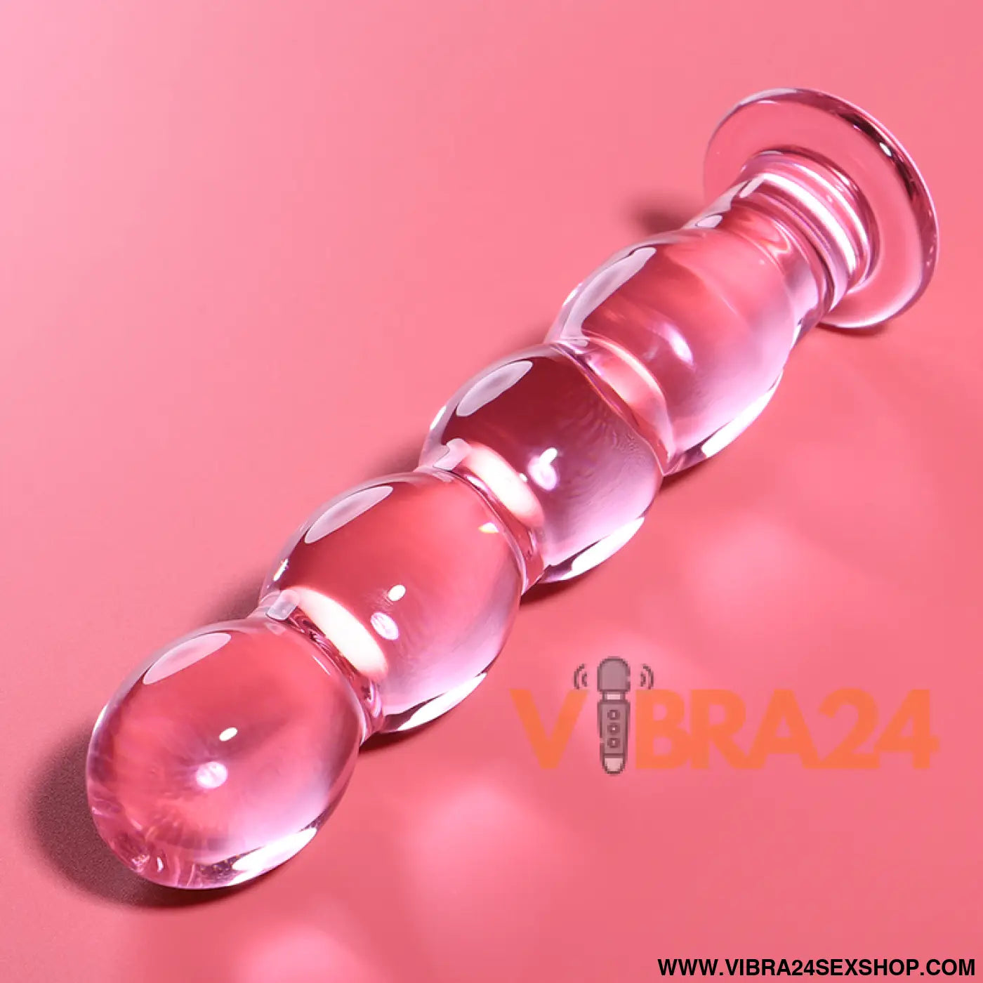 NEBULA SERIES BY IBIZA - MODELO 10 DILDO VIDRO BOROSILICADO ROSA 16.5 CM -O- 3.5