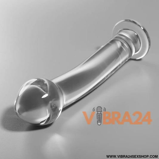 NEBULA SERIES BY IBIZA - MODELO 11 DILDO VIDRO BOROSILICADO TRANSPARENTE 16 CM -O- 3