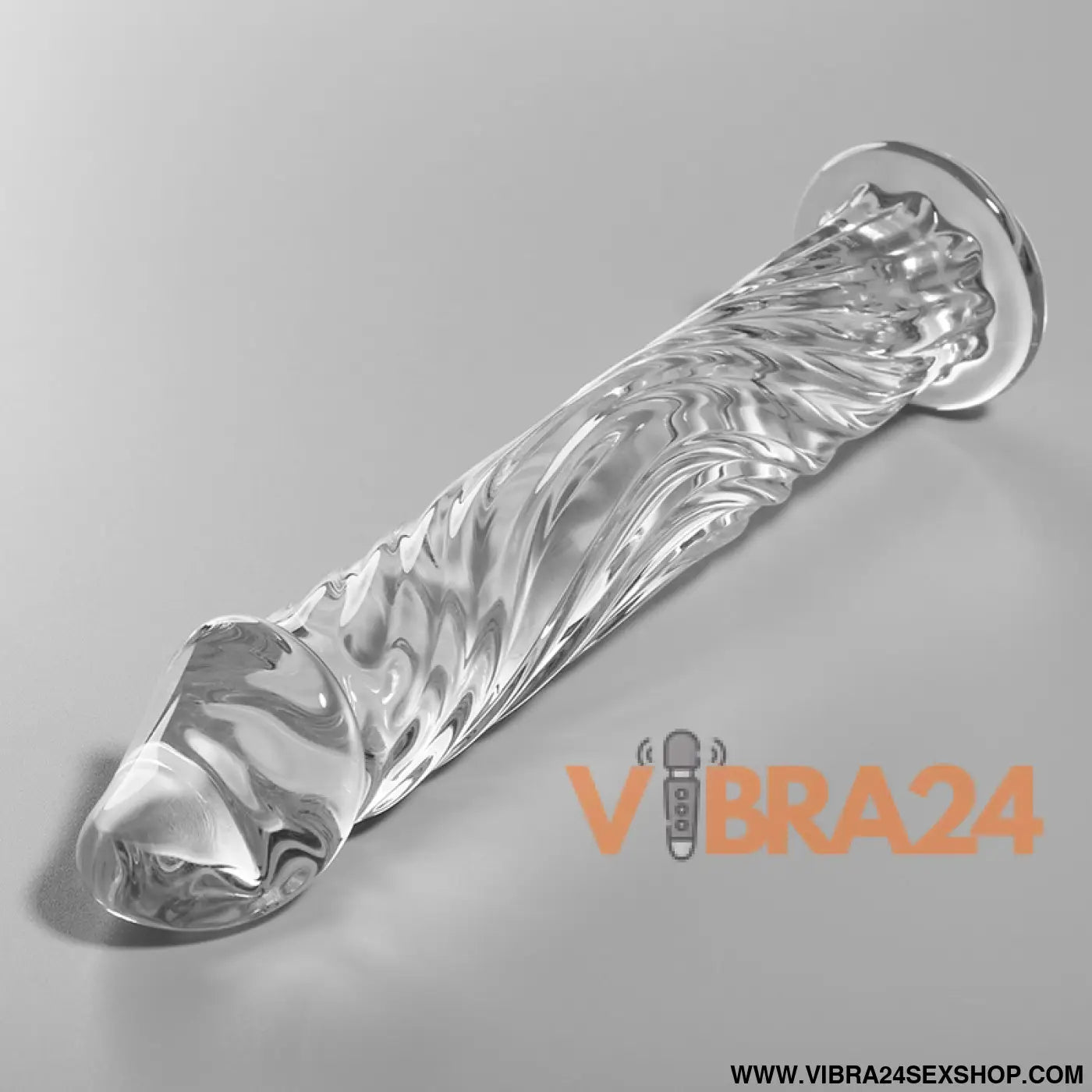NEBULA SERIES BY IBIZA - MODELO 12 DILDO VIDRO BOROSILICADO TRANSPARENTE 17 CM -O- 3.5