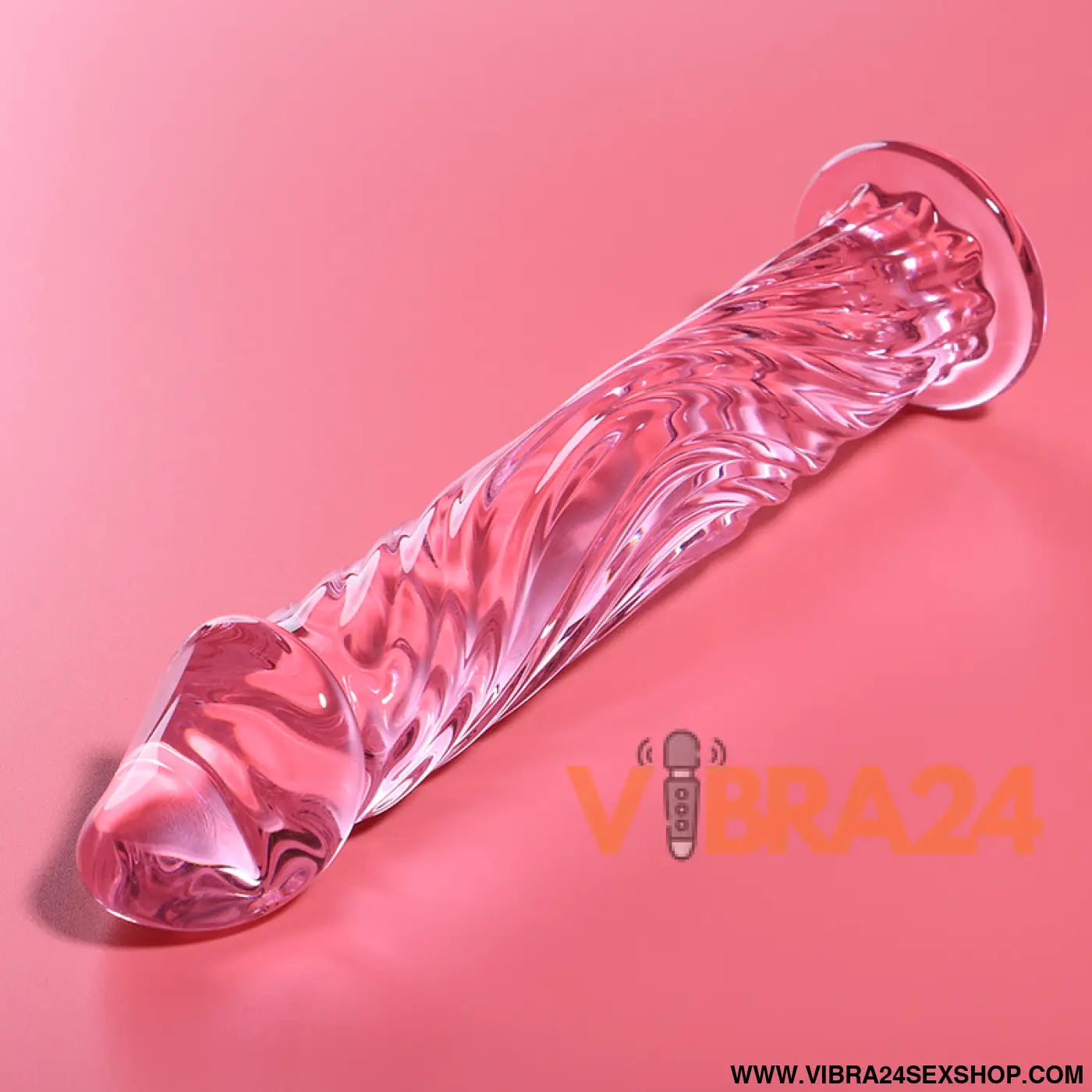 NEBULA SERIES BY IBIZA - MODELO 12 DILDO VIDRO BOROSILICADO ROSA 17 CM -O- 3.5