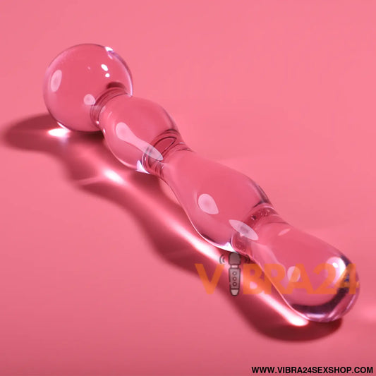 NEBULA SERIES BY IBIZA - MODELO 13 DILDO VIDRO BOROSILICADO ROSA 18 CM -O- 3.5
