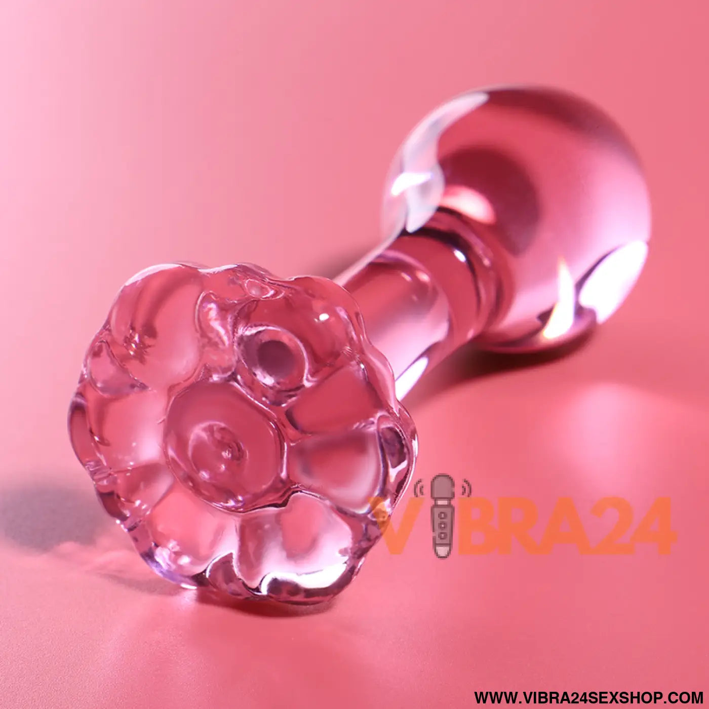 NEBULA SERIES BY IBIZA - MODELO 2 PLUG ANAL VIDRO BOROSILICADO ROSA 11 CM -O- 3.5