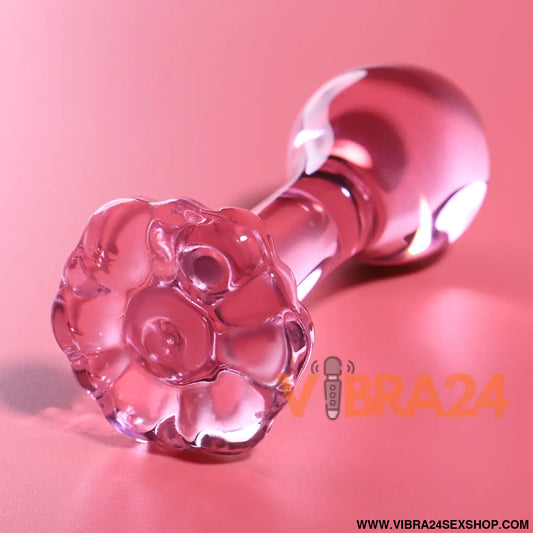 NEBULA SERIES BY IBIZA - MODELO 2 PLUG ANAL VIDRO BOROSILICADO ROSA 11 CM -O- 3.5