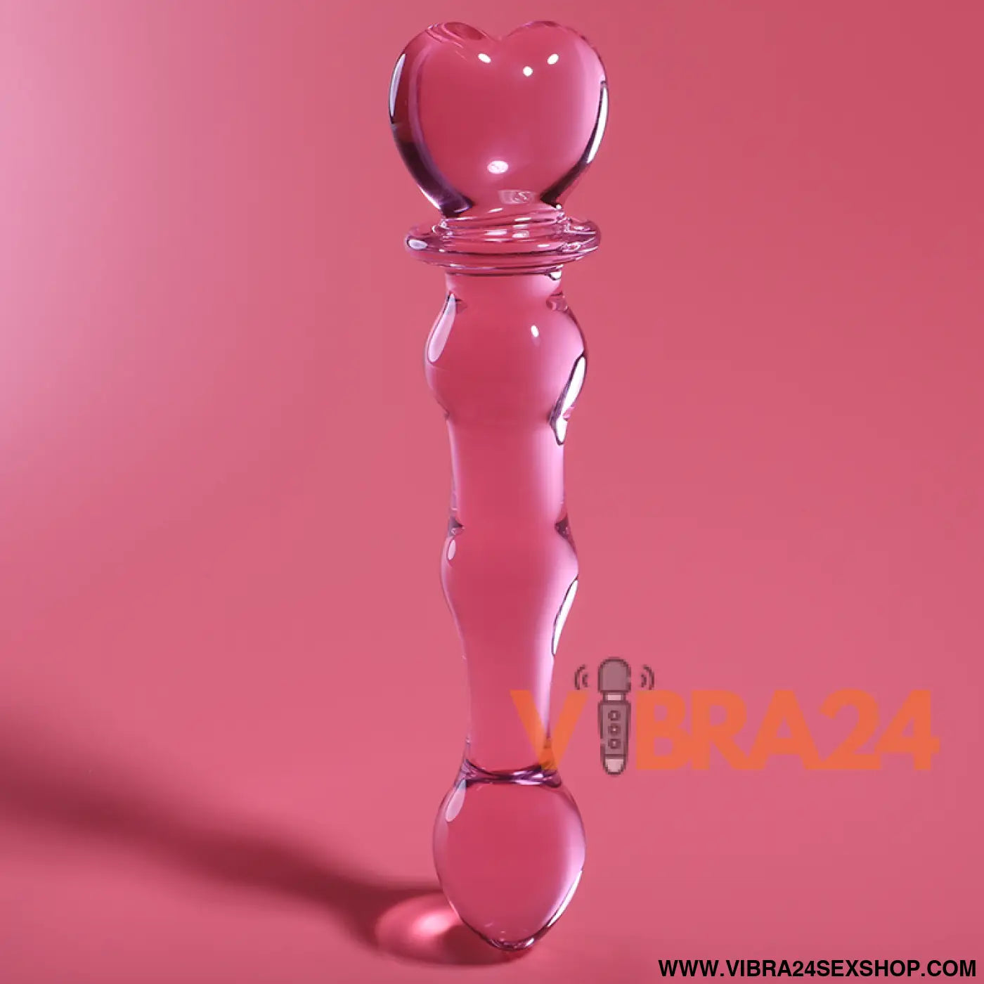 NEBULA SERIES BY IBIZA - MODELO 21 DILDO VIDRO BOROSILICADO ROSA 20.5 CM -O- 3.5