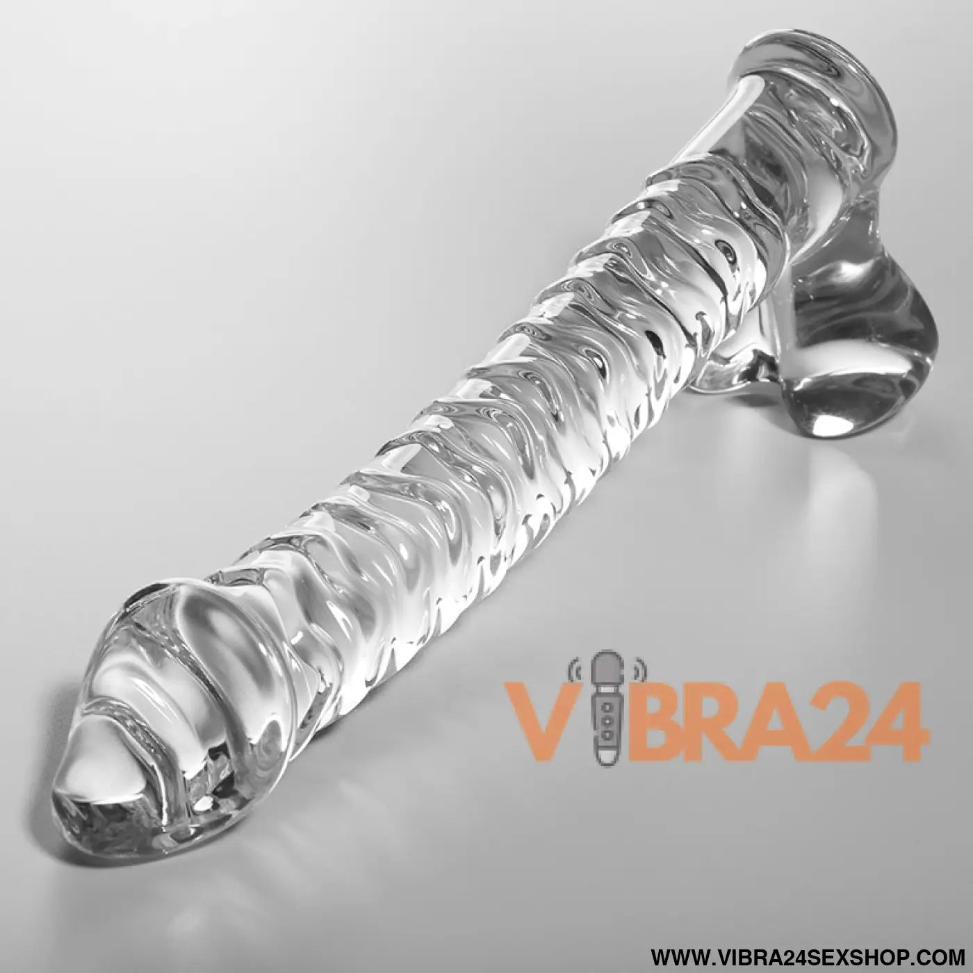 NEBULA SERIES BY IBIZA - MODELO 23 DILDO VIDRO BOROSILICADO TRANSPARENTE 21.5 CM -O- 4