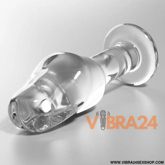 NEBULA SERIES BY IBIZA - MODELO 6 ANAL PLUG VIDRO BOROSILICADO TRANSPARENTE 12.5 CM -O- 4