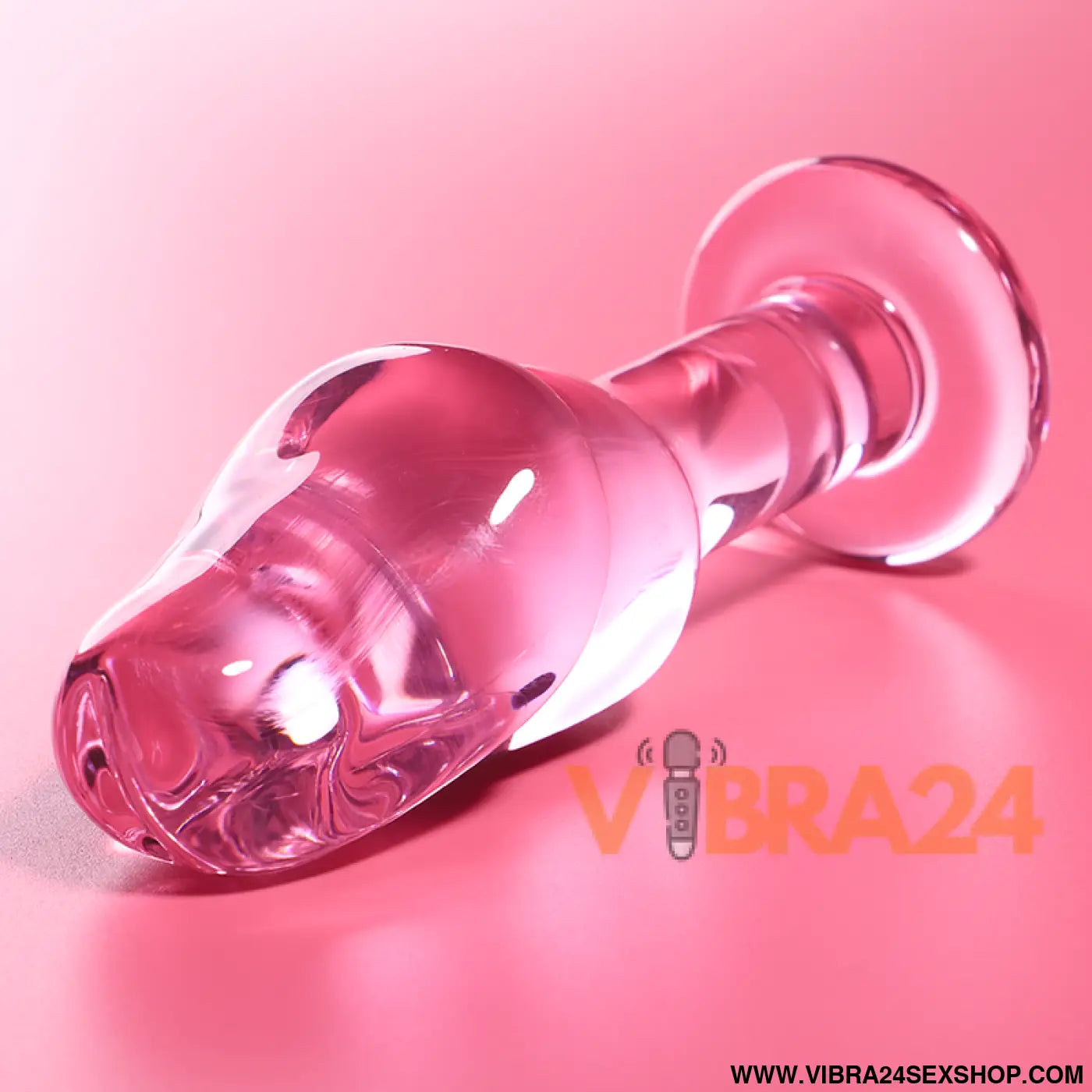 NEBULA SERIES BY IBIZA - MODELO 6 PLUG ANAL VIDRO BOROSILICADO ROSA 12.5 CM -O- 4