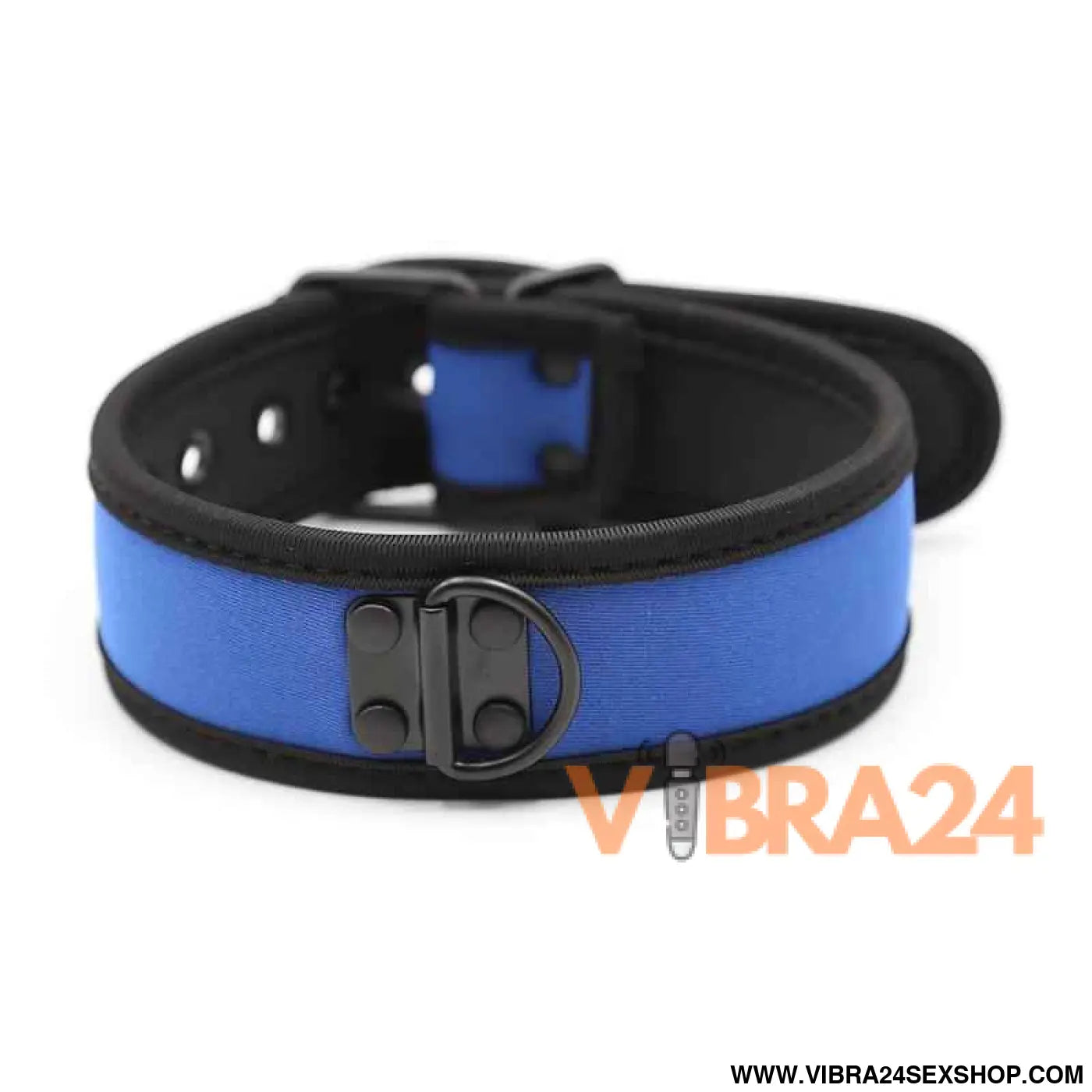 Neoprene Puppy Collar Adjustable Blue