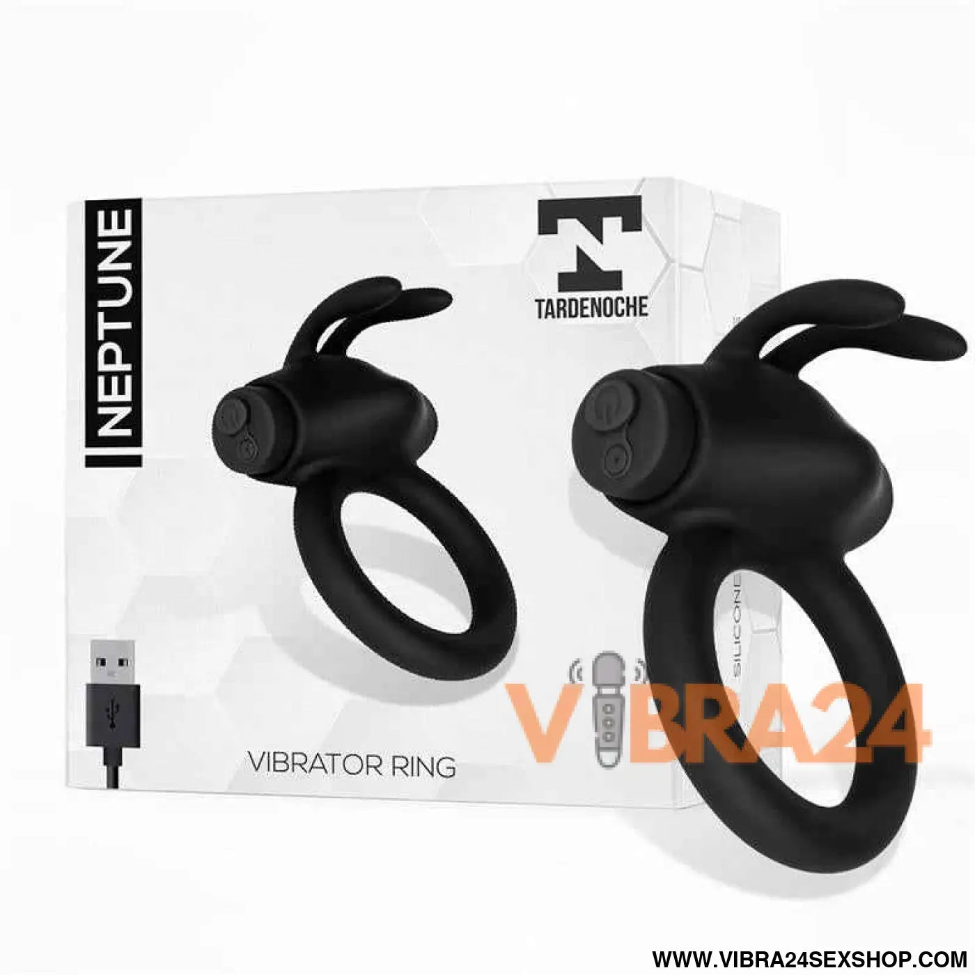 Neptune Vibrating Ring Silicone Rechargable USB