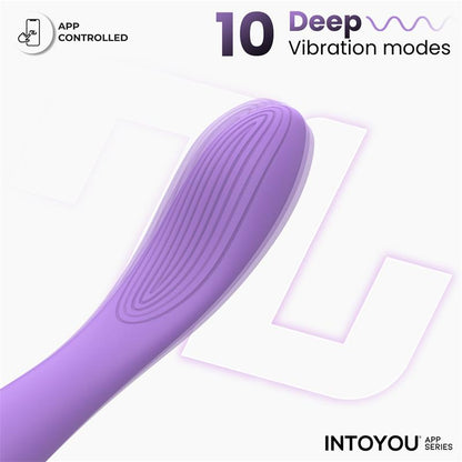 Intoyou APP Series – Neya: Vibrador para Ponto G com Design Curvo e Controlo por App para Prazer Conectado