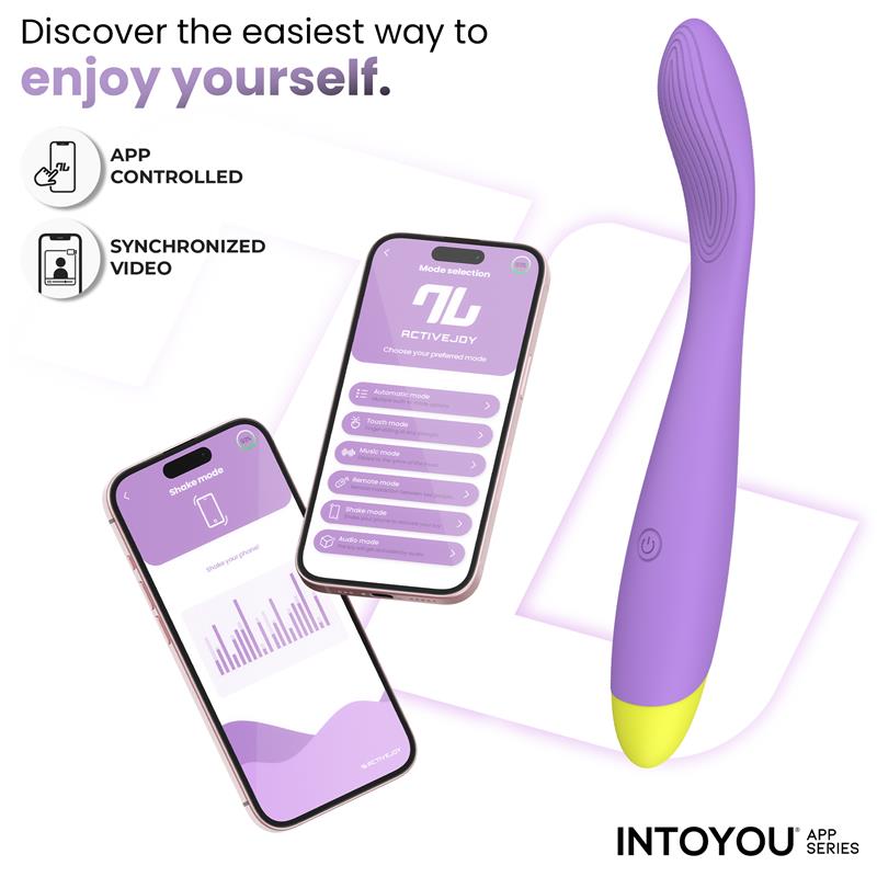 Intoyou APP Series – Neya: Vibrador para Ponto G com Design Curvo e Controlo por App para Prazer Conectado