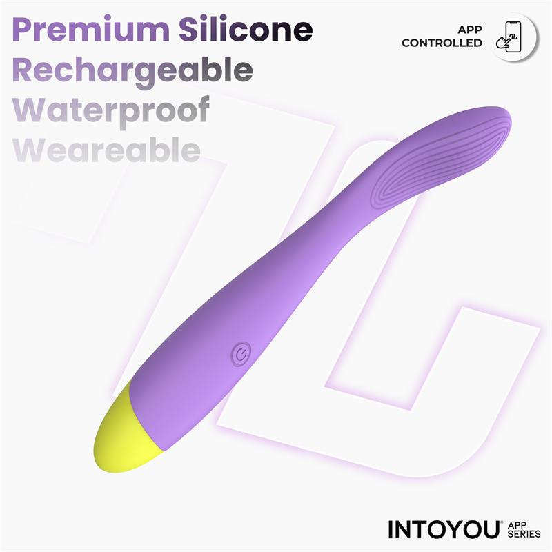 Intoyou APP Series – Neya: Vibrador para Ponto G com Design Curvo e Controlo por App para Prazer Conectado